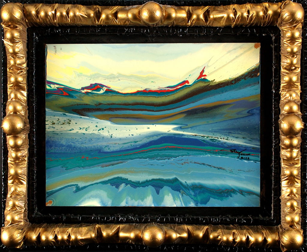 Acrylic on Wood, Framed, 32in x 24in - 2001